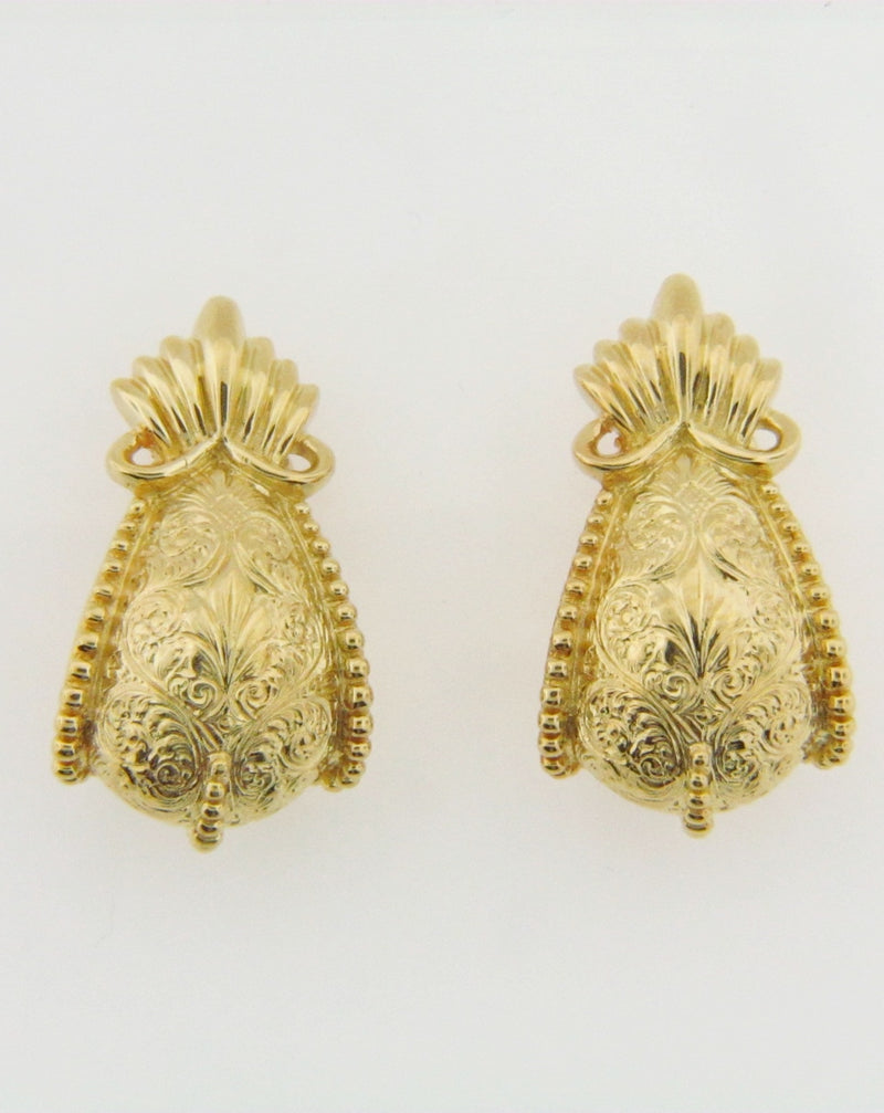 18K Yellow Gold Earrings | 18 Karat Appraisers | Beverly Hills, CA | Fine Jewelry