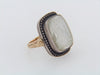 14K-YG AND SILVER INTAGLIO RING