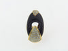18K-YG BLACK ONYX AND DIAMOND RING | 18 Karat Appraisers | Beverly Hills, CA | Fine Jewelry