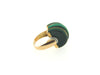 14K Yellow Gold Malachite and Diamond Ring | 18 Karat Appraisers | Beverly Hills, CA | Fine Jewelry
