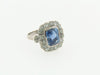 18K WHITE GOLD SAPPHIRE AND DIAMOND RING | 18 Karat Appraisers | Beverly Hills, CA | Fine Jewelry