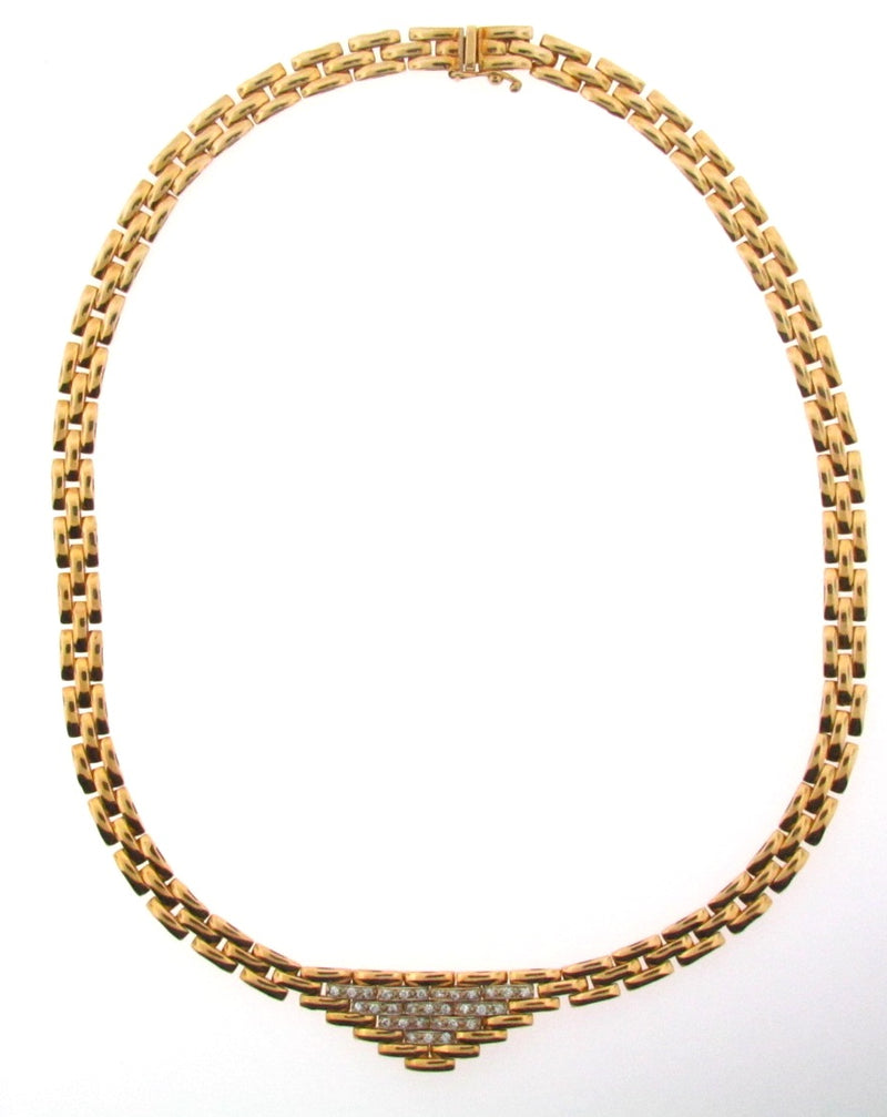 18 Karat Yellow Gold Diamond Necklace | 18 Karat Appraisers | Beverly Hills, CA | Fine Jewelry