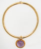 18K YELLOW GOLD AMETHYST AND DIAMOND PENDANT / NECKLACE | 18 Karat Appraisers | Beverly Hills, CA | Fine Jewelry
