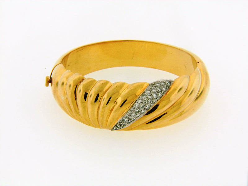 18K Yellow Gold Diamond Bracelet | 18 Karat Appraisers | Beverly Hills, CA | Fine Jewelry