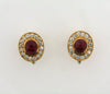 14K Yellow Gold Ruby and Diamond Earrings | 18 Karat Appraisers | Beverly Hills, CA | Fine Jewelry