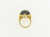 18K Yellow Gold Black Onyx and Diamond Ring | 18 Karat Appraisers | Beverly Hills, CA | Fine Jewelry