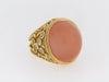 18K-YG PEACH MOONSTONE RING | 18 Karat Appraisers | Beverly Hills, CA | Fine Jewelry