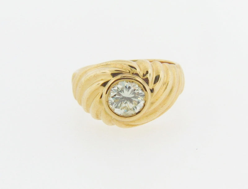 18K Yellow Gold Diamond Solitaire Ring | 18 Karat Appraisers | Beverly Hills, CA | Fine Jewelry