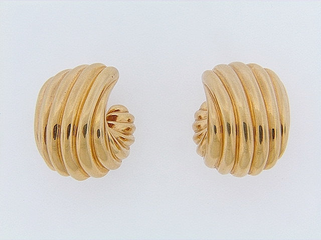 18K-YG EARCLIPS BY 