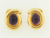 18K YELLOW GOLD AMETHYST EARRINGS | 18 Karat Appraisers | Beverly Hills, CA | Fine Jewelry