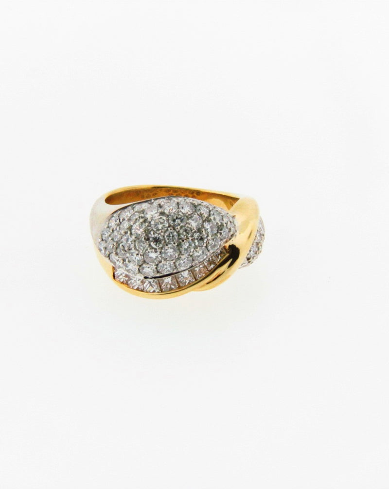 18K Yellow Gold Diamond ring | 18 Karat Appraisers | Beverly Hills, CA | Fine Jewelry