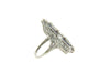 Art Deco, Platinum Diamond and Sapphire Ring