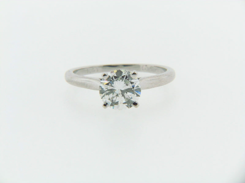 PLATINUM DIAMOND SOLITAIRE RING BY "CARTIER" | 18 Karat Appraisers | Beverly Hills, CA | Fine Jewelry