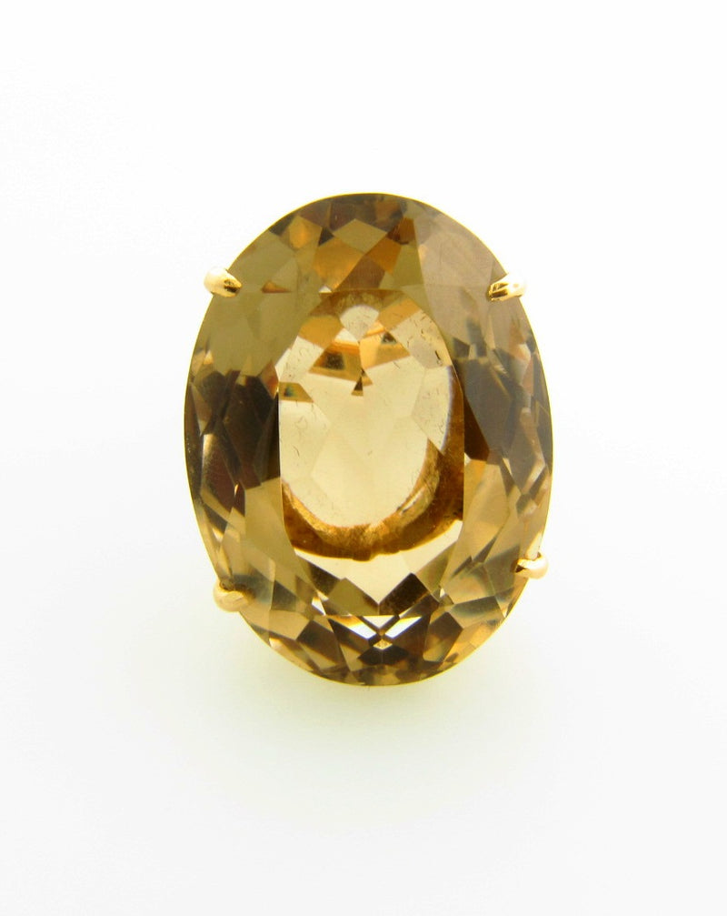 18K Yellow Gold, Citrine Ring | 18 Karat Appraisers | Beverly Hills, CA | Fine Jewelry