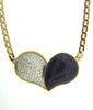 18K + 14K-YG, LAPIS LAZULI AND DIAMOND HEART PENDANT | 18 Karat Appraisers | Beverly Hills, CA | Fine Jewelry