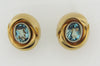 18K YELLOW GOLD AQUAMARINE EARRINGS | 18 Karat Appraisers | Beverly Hills, CA | Fine Jewelry