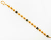 24K Yellow Gold Green Tourmaline Bracelet