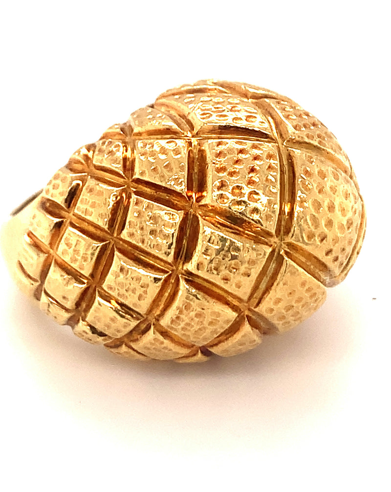 22K Yellow Gold Dome Ring