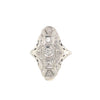 ART DECO PLATINUM DIAMOND FILIGREE RING